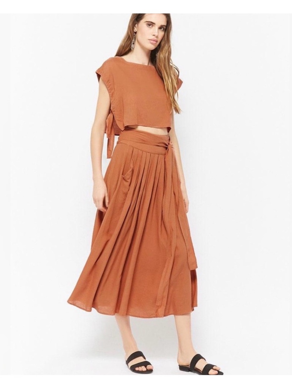 Illa Illa Rust Midi Skirt Set